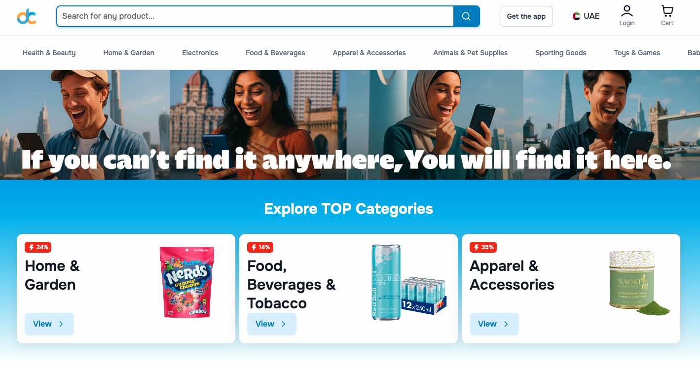 E-commerce Store concept — before